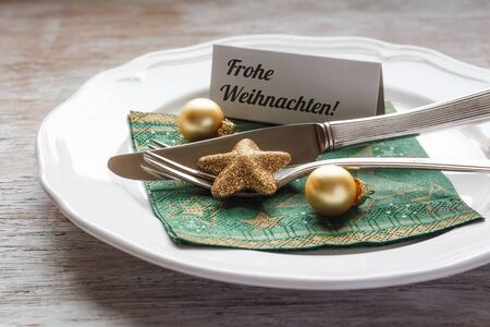 Christmas place setting