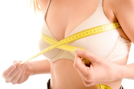 Measuring chest girthの写真素材