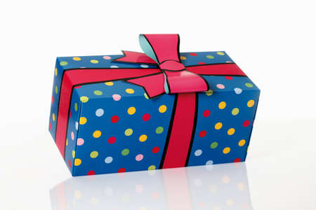 Gift box on white backgroundの写真素材