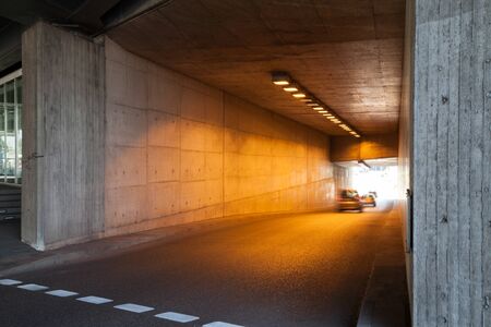 Germany, Duesseldorf, Rhine Bank Tunnelの写真素材