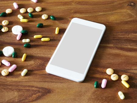 Smartphone, tablets, online tradingの写真素材