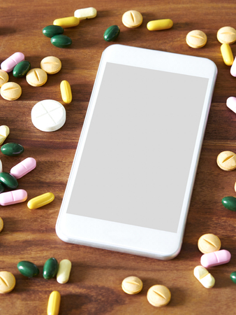 Smartphone, tablets, online tradingの写真素材