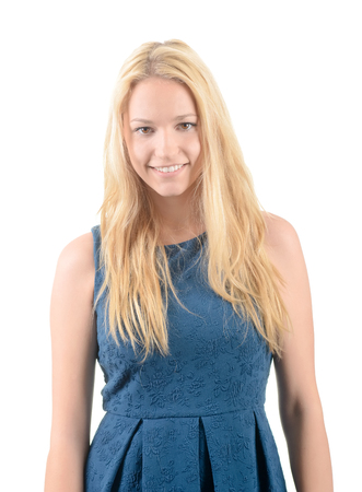 Portrait of blonde womanの写真素材