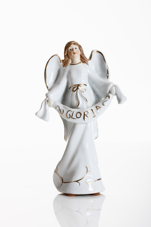Crib figurine, christmas angelの写真素材