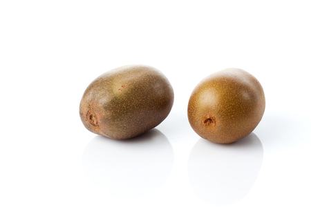 Kiwis, white backgroundの写真素材
