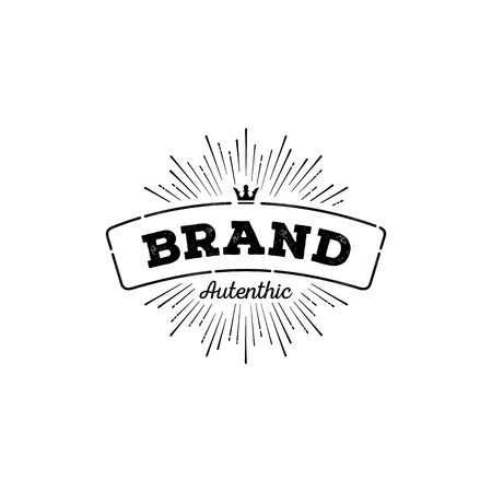 Vintage logo template calligraphicのイラスト素材