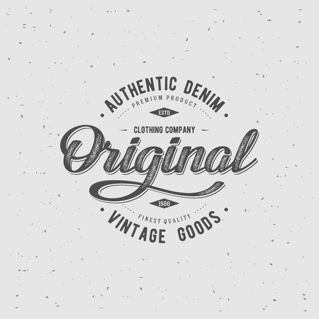 Original typography for t-shirt print. Apparel fashion design. Vector illustrationのイラスト素材