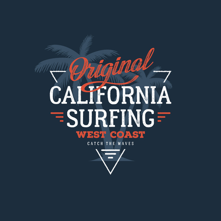 California Surfing Whiteのイラスト素材