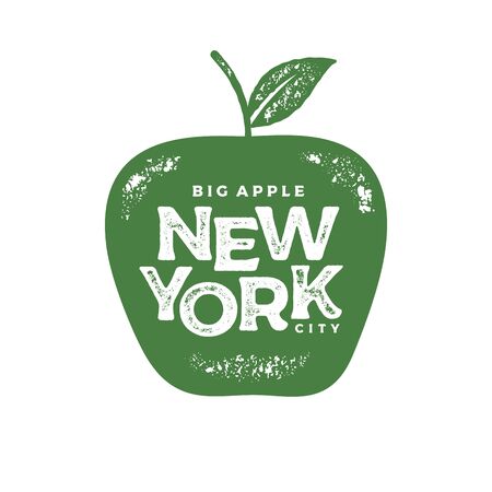 New York city typography design. For apparel, t-shirt, print, home decor elements, greeting card, poster. Vector illustrationのイラスト素材