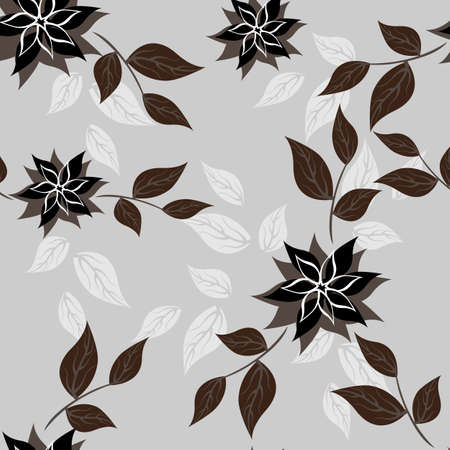 Succulent Plants Seamless Floral Pattern Background - Illustration のイラスト素材