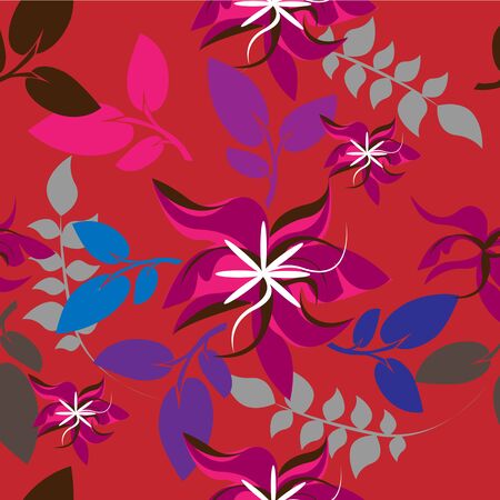 Succulent Plants Seamless Floral Pattern Background - Illustrationのイラスト素材