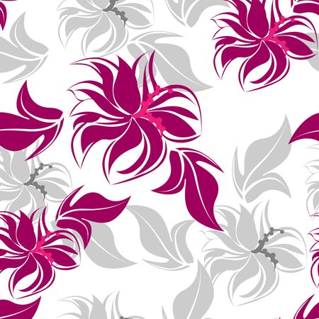 Succulent Plants Seamless Floral Pattern Background - Illustrationのイラスト素材