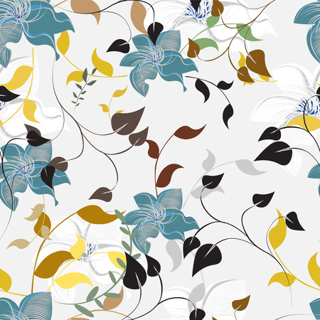 Seamples Flower illustrationのイラスト素材