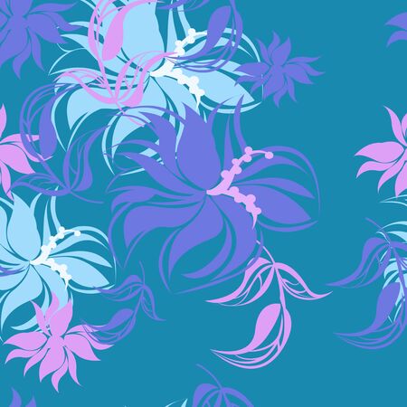 Succulent Plants Seamless Floral Pattern Background - Illustrationのイラスト素材