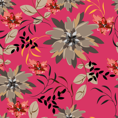 Succulent Plants Seamless Floral Pattern Background - Illustrationのイラスト素材