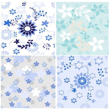 Seamless  flower illustration  floral pattern texture artのイラスト素材