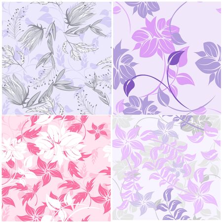 Seamless  flower illustration  floral pattern texture artのイラスト素材