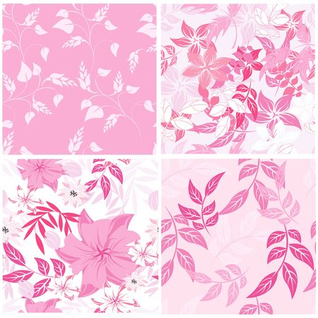 Seamless  flower illustration  floral pattern texture artのイラスト素材