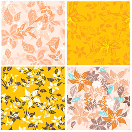 Seamless  flower illustration  floral pattern texture artのイラスト素材