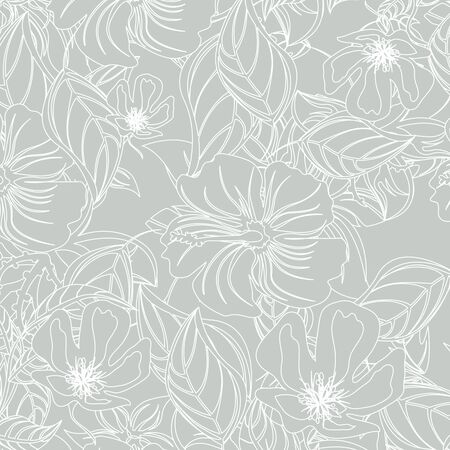 Seamless  flower illustration  floral pattern texture artのイラスト素材