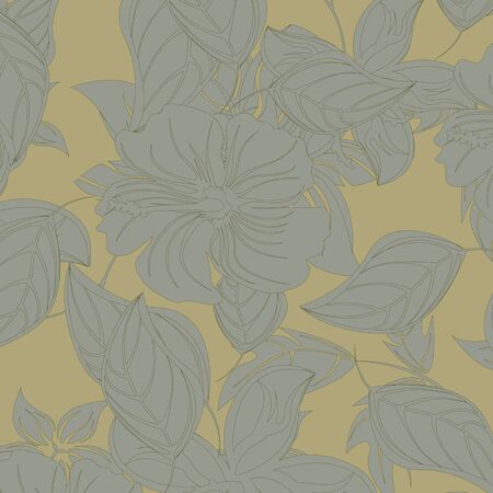 Seamless  flower illustration  floral pattern texture artのイラスト素材