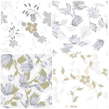 Seamless  flower illustration  floral pattern texture artのイラスト素材
