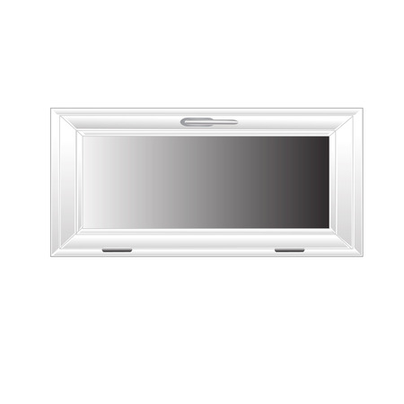 Vector Windows Plastic Glosed illustration interior Whiteのイラスト素材