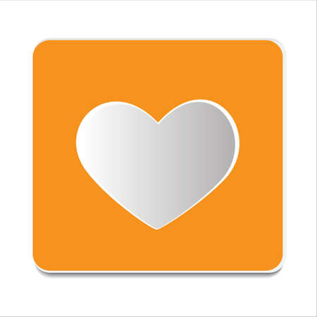 icon vector banner heart  and button illustrationのイラスト素材