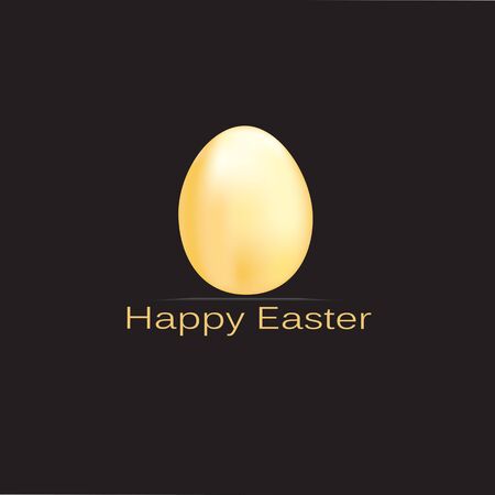 Vector modern happy easter background illustration springのイラスト素材