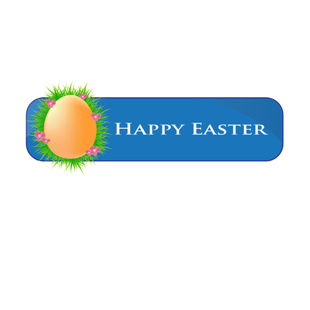 Easter egg vector illustration flower celebration symbolのイラスト素材