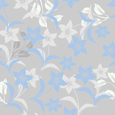 seamless flowers and floral pattern illustrationのイラスト素材