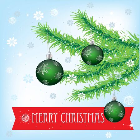 vector merry christmas and new year frame illustrationのイラスト素材