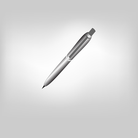 Vector icon pen isolated on background illustrationのイラスト素材