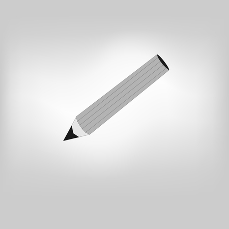 Vector icon pencil isolated on background illustrationのイラスト素材