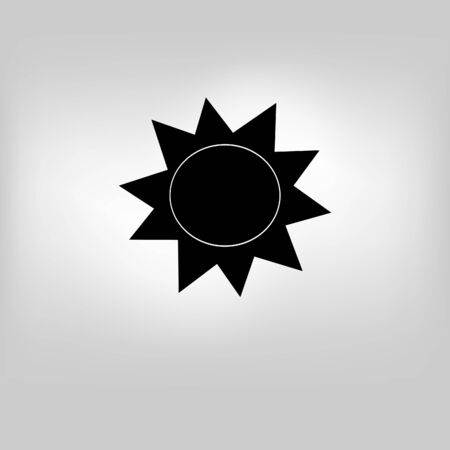 Vector icon isolated sunのイラスト素材