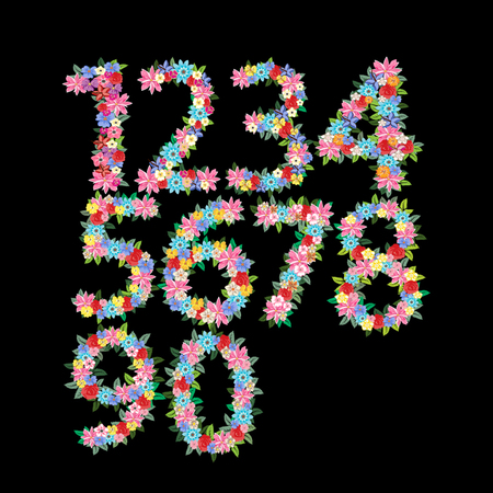 Vector ,figure, digit, font anniversaryのイラスト素材