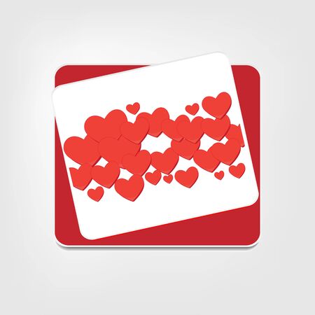 vector heart bakcground valentines day .のイラスト素材