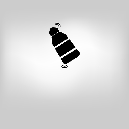 Bar shaker icon on gray backgroundのイラスト素材