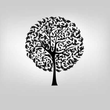 Vector tree illustrationのイラスト素材