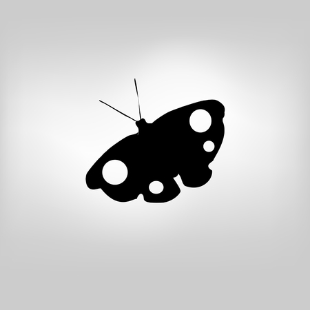 Vector icon butterflyのイラスト素材