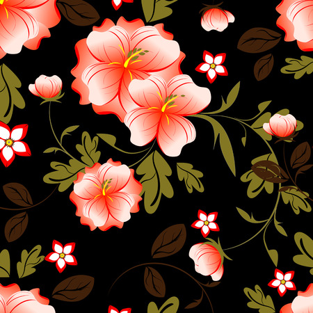 Beautiful seamless flowers pattern.のイラスト素材