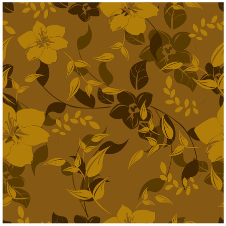 seamless flowers patternのイラスト素材