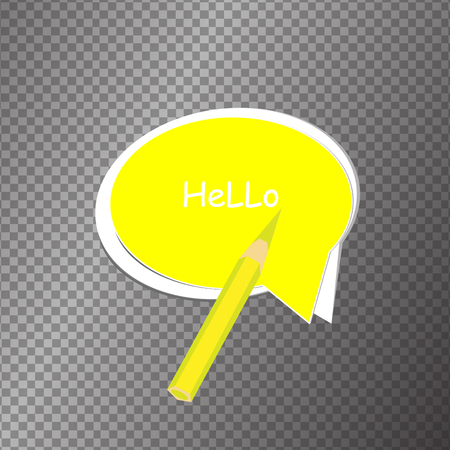 Vector moder banner icon bubble speechのイラスト素材