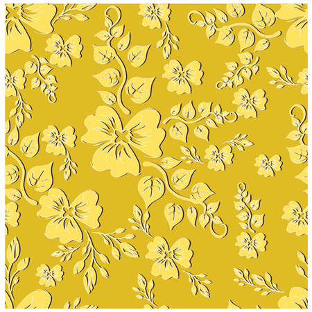 seamless Flowers patternのイラスト素材