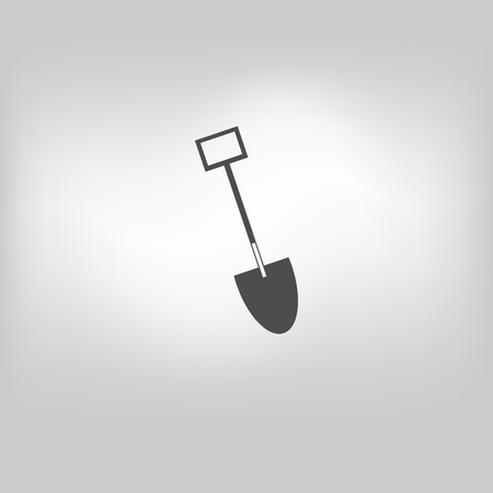 vector shovel, spade iconのイラスト素材