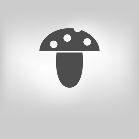 vector edible mushroom iconのイラスト素材