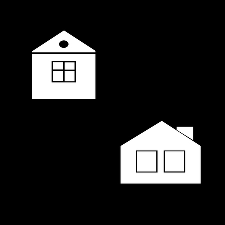vector icon house, buildingのイラスト素材