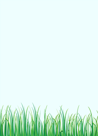 Grass nature flowersのイラスト素材