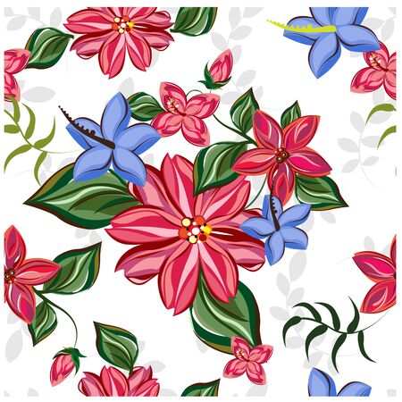 Floral seamless pattern.のイラスト素材
