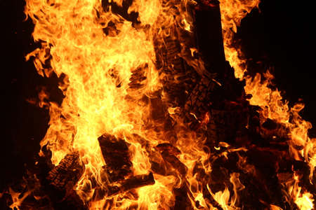 fire on black
